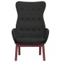 Sillón de relax de tela negro de vidaXL, Sillones - Ref: Foro24-341274, Precio: 125,30 €, Descuento: %