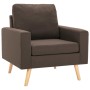 Sillón de tela marrón de vidaXL, Sillones - Ref: Foro24-288695, Precio: 194,05 €, Descuento: %