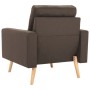 Sillón de tela marrón de vidaXL, Sillones - Ref: Foro24-288695, Precio: 194,05 €, Descuento: %