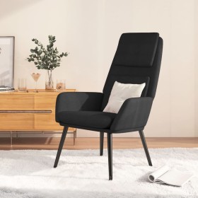 Sillón de relax de tela negro de vidaXL, Sillones - Ref: Foro24-341318, Precio: 110,99 €, Descuento: %