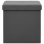 Gray PVC folding storage stool by vidaXL, Folding stools and chairs - Ref: Foro24-338782, Price: 24,62 €, Discount: %