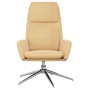 Sillón de relax de piel de ante sintética color crema de vidaXL, Sillones - Ref: Foro24-341328, Precio: 76,96 €, Descuento: %