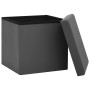 Gray PVC folding storage stool by vidaXL, Folding stools and chairs - Ref: Foro24-338782, Price: 24,62 €, Discount: %