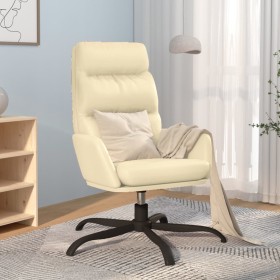 Sillón de relax de cuero sintético color crema de vidaXL, Sillones - Ref: Foro24-341142, Precio: 90,99 €, Descuento: %