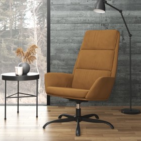 Sillón de relax de terciopelo marrón de vidaXL, Sillones - Ref: Foro24-341415, Precio: 82,99 €, Descuento: %