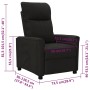 Black fabric recliner by vidaXL, Armchairs - Ref: Foro24-342255, Price: 162,99 €, Discount: %