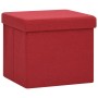 Folding stool with cat print storage in red wine fabric by vidaXL, Folding stools and chairs - Ref: Foro24-338759, Price: 19,...