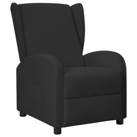 Sillón orejero reclinable de cuero sintético negro de vidaXL, Sillones - Ref: Foro24-342325, Precio: 184,99 €, Descuento: %