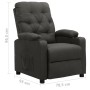 Dark Gray Fabric Recliner by vidaXL, Armchairs - Ref: Foro24-339103, Price: 200,79 €, Discount: %