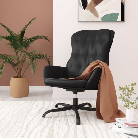 Sillón de relax de cuero sintético negro de vidaXL, Sillones - Ref: Foro24-341240, Precio: 110,86 €, Descuento: %