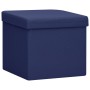 Folding stool with storage cat print blue fabric by vidaXL, Folding stools and chairs - Ref: Foro24-338758, Price: 17,50 €, D...