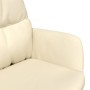 Sillón de relax de cuero sintético color crema de vidaXL, Sillones - Ref: Foro24-341188, Precio: 110,42 €, Descuento: %