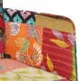 Sillón con reposapiés lona patchwork multicolor de vidaXL, Sillones - Ref: Foro24-339671, Precio: 137,99 €, Descuento: %