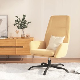 Relaxation armchair in cream-colored synthetic suede leather by vidaXL, Armchairs - Ref: Foro24-341382, Price: 84,95 €, Disco...