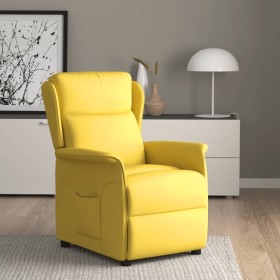 Sillón reclinable de tela amarillo claro de vidaXL, Sillones - Ref: Foro24-342720, Precio: 200,99 €, Descuento: %