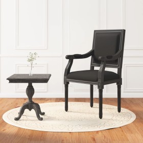 Sillón de terciopelo negro 54x59x99 cm de vidaXL, Sillones - Ref: Foro24-344493, Precio: 138,99 €, Descuento: %