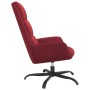 Sillón de relax de terciopelo rojo tinto de vidaXL, Sillones - Ref: Foro24-341412, Precio: 107,99 €, Descuento: %