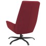 Sillón de relax de terciopelo rojo tinto de vidaXL, Sillones - Ref: Foro24-341412, Precio: 107,99 €, Descuento: %