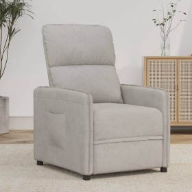 Light Gray Microfiber Fabric Recliner by vidaXL, Armchairs - Ref: Foro24-347970, Price: 179,99 €, Discount: %