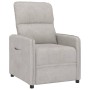 Light Gray Microfiber Fabric Recliner by vidaXL, Armchairs - Ref: Foro24-347970, Price: 179,44 €, Discount: %