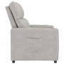 Light Gray Microfiber Fabric Recliner by vidaXL, Armchairs - Ref: Foro24-347970, Price: 179,44 €, Discount: %