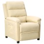 Cream Fabric Recliner by vidaXL, Armchairs - Ref: Foro24-342348, Price: 202,57 €, Discount: %