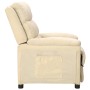 Cream Fabric Recliner by vidaXL, Armchairs - Ref: Foro24-342348, Price: 202,57 €, Discount: %