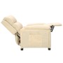 Cream Fabric Recliner by vidaXL, Armchairs - Ref: Foro24-342348, Price: 202,57 €, Discount: %