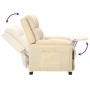 Cream Fabric Recliner by vidaXL, Armchairs - Ref: Foro24-342348, Price: 202,57 €, Discount: %