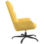 Sillón de relax de terciopelo amarillo mostaza de vidaXL, Sillones - Ref: Foro24-341414, Precio: 103,42 €, Descuento: %