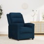 Sillón reclinable de terciopelo azul de vidaXL, Sillones - Ref: Foro24-342387, Precio: 216,99 €, Descuento: %