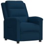 Sillón reclinable de terciopelo azul de vidaXL, Sillones - Ref: Foro24-342387, Precio: 216,99 €, Descuento: %