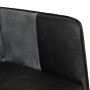 Armchair with genuine leather footrest and black canvas by vidaXL, Armchairs - Ref: Foro24-339678, Price: 96,00 €, Discount: %