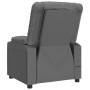 Gray Faux Leather Recliner by vidaXL, Armchairs - Ref: Foro24-348045, Price: 221,99 €, Discount: %