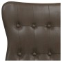 Sillón de relax de cuero sintético marrón brillante de vidaXL, Sillones - Ref: Foro24-341267, Precio: 75,99 €, Descuento: %