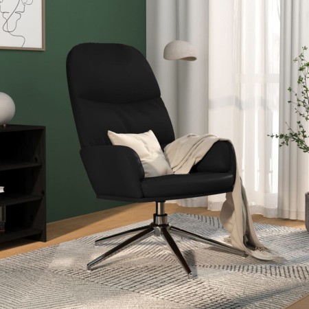 Sillón de relax de cuero sintético negro brillante de vidaXL, Sillones - Ref: Foro24-341023, Precio: 97,99 €, Descuento: %