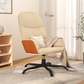 Sillón de relax de tela crema de vidaXL, Sillones - Ref: Foro24-341033, Precio: 66,30 €, Descuento: %