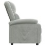 Sillón reclinable de terciopelo gris claro de vidaXL, Sillones - Ref: Foro24-342399, Precio: 177,51 €, Descuento: %