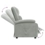 Sillón reclinable de terciopelo gris claro de vidaXL, Sillones - Ref: Foro24-342399, Precio: 177,51 €, Descuento: %