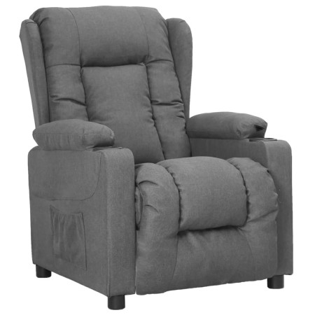 Sillón reclinable de tela gris claro de vidaXL, Sillones - Ref: Foro24-339048, Precio: 260,77 €, Descuento: %