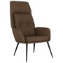 Sillón de relax de piel de ante sintética marrón de vidaXL, Sillones - Ref: Foro24-341279, Precio: 111,32 €, Descuento: %