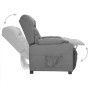 Sillón reclinable de tela gris claro de vidaXL, Sillones - Ref: Foro24-339048, Precio: 260,77 €, Descuento: %