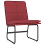 Sillón de cuero sintético rojo tinto 54x75x76 cm de vidaXL, Sillones - Ref: Foro24-351334, Precio: 64,93 €, Descuento: %