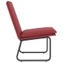 Sillón de cuero sintético rojo tinto 54x75x76 cm de vidaXL, Sillones - Ref: Foro24-351334, Precio: 64,93 €, Descuento: %