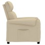 Cream Fabric Recliner by vidaXL, Armchairs - Ref: Foro24-348005, Price: 171,99 €, Discount: %