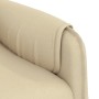 Cream Fabric Recliner by vidaXL, Armchairs - Ref: Foro24-348005, Price: 171,99 €, Discount: %