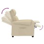 Cream Fabric Recliner by vidaXL, Armchairs - Ref: Foro24-348005, Price: 171,99 €, Discount: %