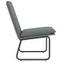 Sillón de cuero sintético gris 54x75x76 cm de vidaXL, Sillones - Ref: Foro24-351333, Precio: 64,28 €, Descuento: %