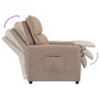 Sillón reclinable de tela de microfibra gris taupé de vidaXL, Sillones - Ref: Foro24-347969, Precio: 203,99 €, Descuento: %