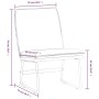 Relaxsessel aus cremefarbenem Stoff 52x75x76 cm von vidaXL, Sessel - Ref: Foro24-351318, Preis: 59,99 €, Rabatt: %